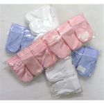 Scratch Mitts Newborn 1 pair Pink, Blue or White